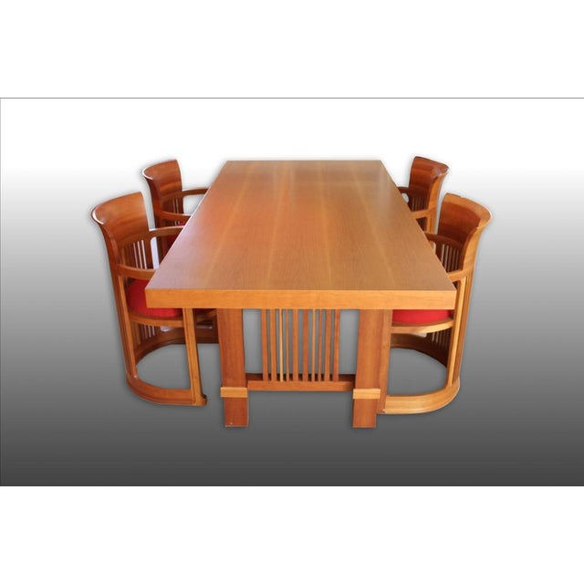 Dining Set by Frank Lloyd Wright, Set of 5 For Sale - Image 15 of 15