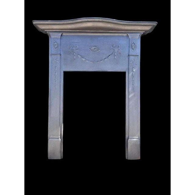 Victorian Edwardian Cast Iron Fireplace Surround for Wood Burner For Sale - Image 14 of 15