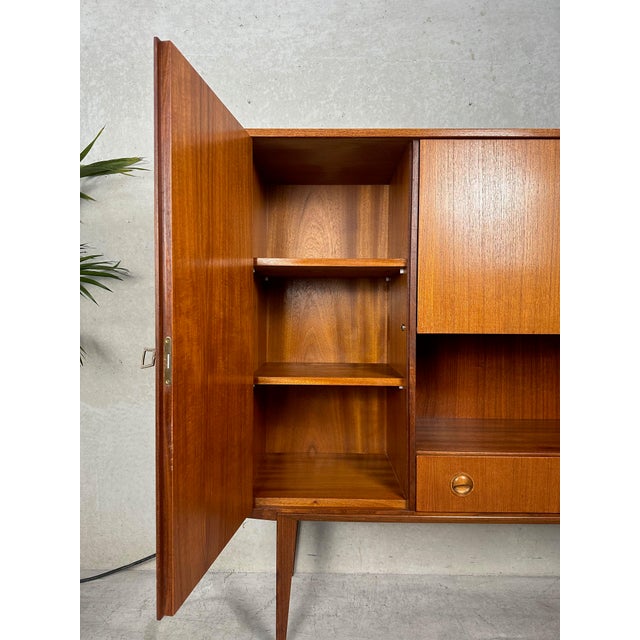 Vintage Highboard in Teak and Bakelite, 1950s For Sale - Image 12 of 17
