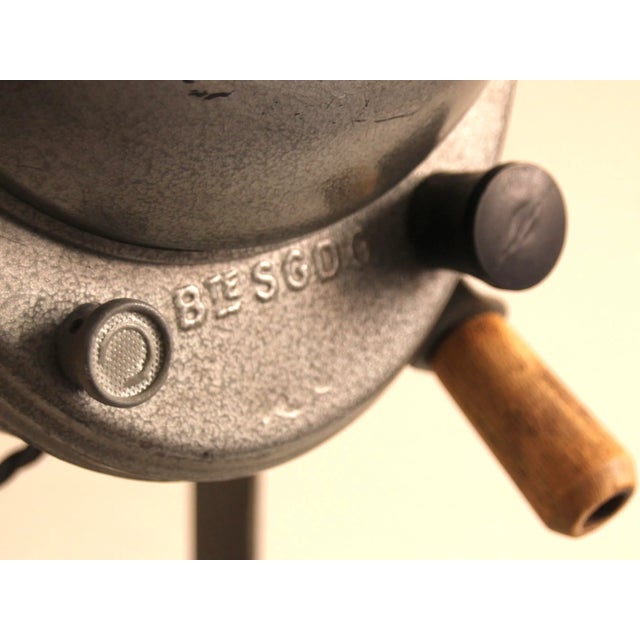 Metal Vintage French Theater Spotlight from A.E. Cremer, 1950s For Sale - Image 7 of 15