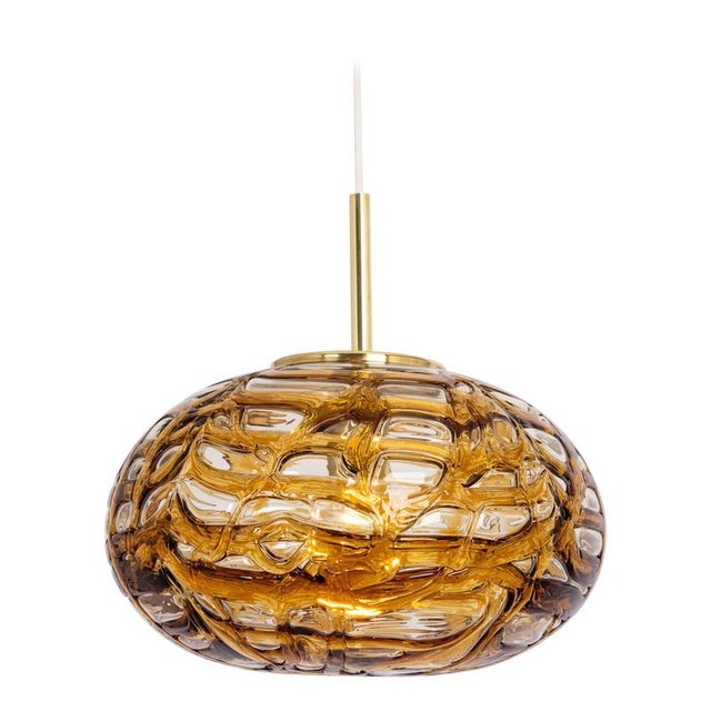 Large Murano Ball Pendant Light from Doria, Germany, 1970s For Sale - Image 10 of 10