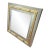 Vintage Italian Gucci Brass & Chrome Square Picture Frame, 1980s For Sale
