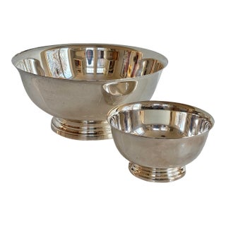 1980s Gorham Silver Bowls With Plastic Inserts For Sale