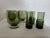 Vintage Mid-Century Modern Olive Green Lowball & Shot Glasses-A Set For Sale - Image 4 of 8