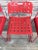 Red Vintage Italian Steel Omkstak Chairs by Rodney Kinsman for Bieffeplast, 1980s For Sale - Image 8 of 13