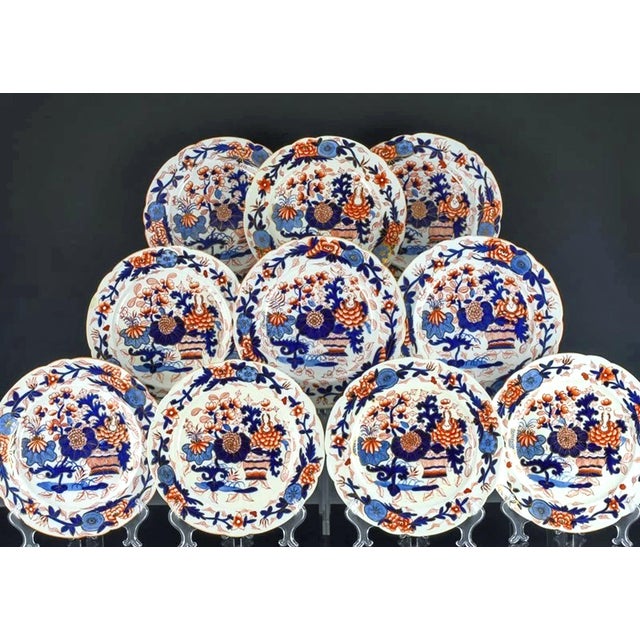 Coalport Porcelain Coalport Porcelain Imari Japan Pattern Part Dinner Service, 34 Pieces Circa 1820 For Sale - Image 4 of 14