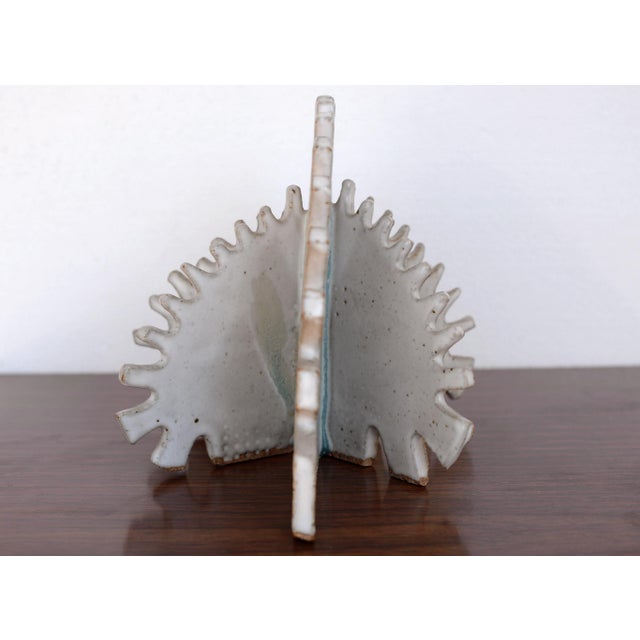 Abstract Organic Ceramic Sculpture With Spikes For Sale - Image 10 of 12