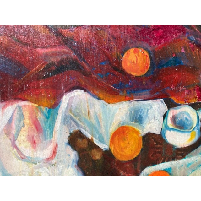 Still Life With Fruit (Contemporary Impressionist Oil Painting), Bika Tsaava For Sale - Image 4 of 6