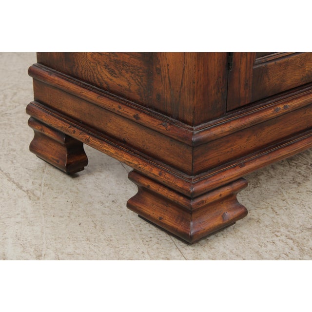English Hand Crafted Distressed Oak Sideboard Cabinet For Sale - Image 9 of 16