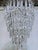 Vintage Silver Rim Tiered Crystal Chandelier For Sale - Image 4 of 10