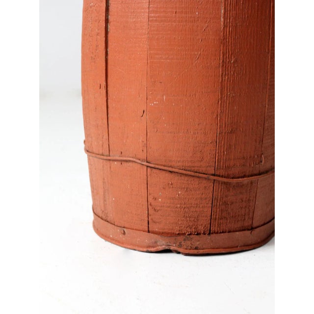 Red Antique Red Barrel For Sale - Image 8 of 13