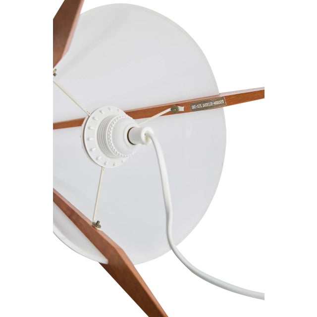 Acrylic and Teak Table Lamp by Hans Agne Jakobsson, 1950s For Sale - Image 4 of 5