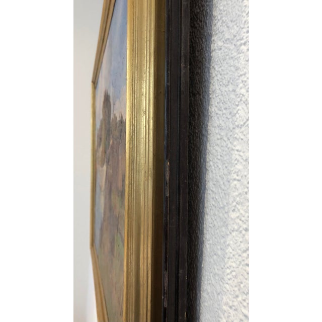 Angiolo Volpe, Livorno Retoni Sull Arnaccio, Oil on Canvas, Framed For Sale - Image 9 of 14