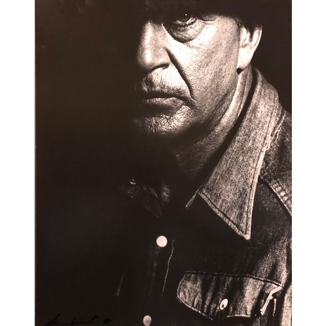 Sherman Weisburd, Vintage Silver Gelatin Print Photograph Gary Cooper, His Last Photo, Signed, 1961 For Sale