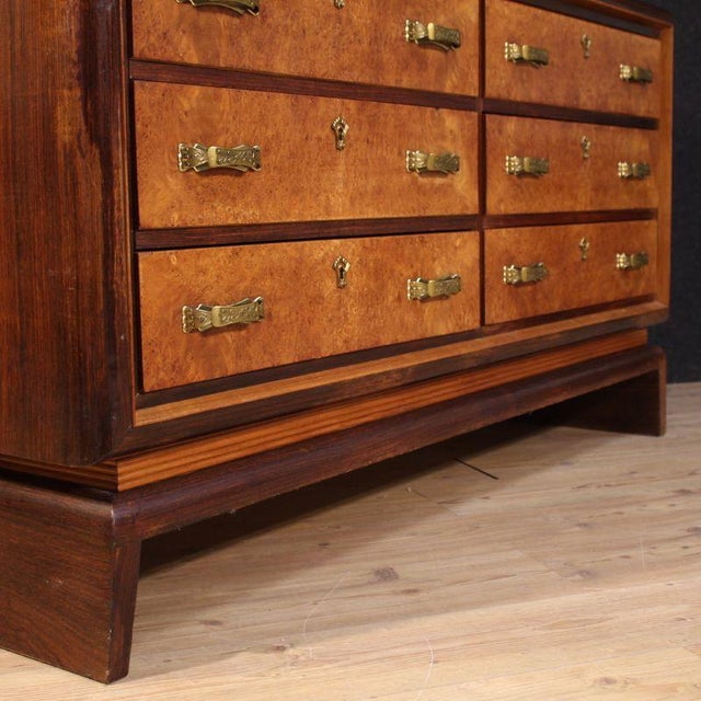 Wood 20th Century Italian Chest of Drawers, 1950 For Sale - Image 7 of 13
