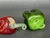 Hand Blown Glass Red and Green Pepper Vegetable Figurines For Sale - Image 11 of 12