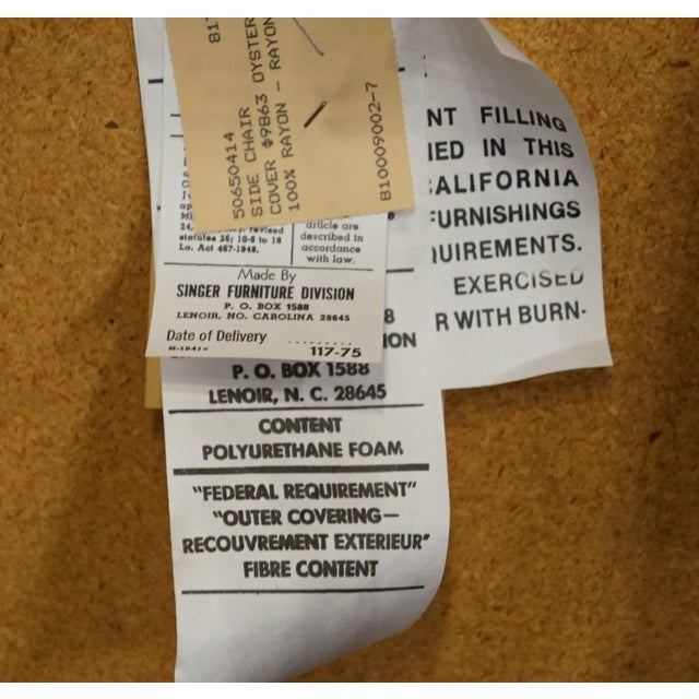 Singer Furniture Solid Pecan Italian Mediterranean Style Cane Back Dining Side Chair For Sale - Image 11 of 12