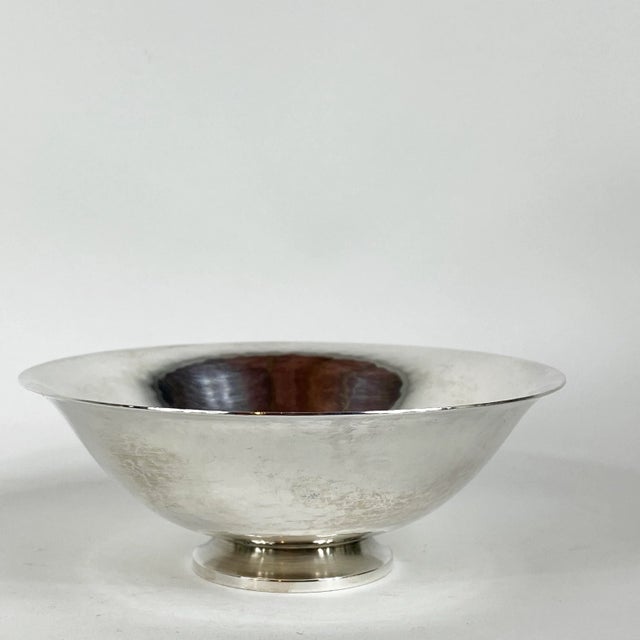 Silver 1940s Small Danish Sterling Silver Bowl by Harald Nielsen for Georg Jensen For Sale - Image 8 of 8