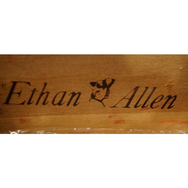 Ethan Allen Georgian Court Solid Cherry Traditional Style 58" Buffet W. Lighted Display China Cabinet 11-6047 / 11-6098 For Sale - Image 10 of 15