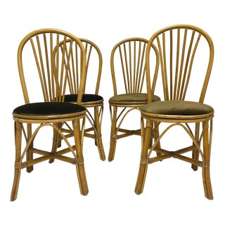Bamboo Chairs, 1970, Set of 4 For Sale
