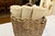 Early 20th Century Vintage Kubu Rattan, Rare One Handled, Almost Square Gathering Basket for Cottage Core & Farmhouse Decor - See Pictures! For Sale - Image 5 of 9