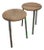 Set of Walnut Wood Stools, 1950s For Sale