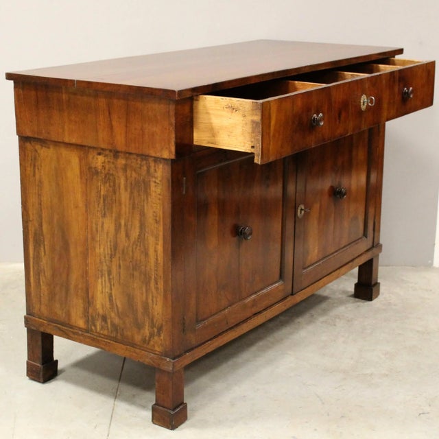 Italian Empire Walnut Sideboard For Sale - Image 5 of 11