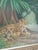 Jaguar Panther decor Cheetah painting Gold frame Animal wall art Signed painting. Oil on canvas. Gold frame. Dimensions:...