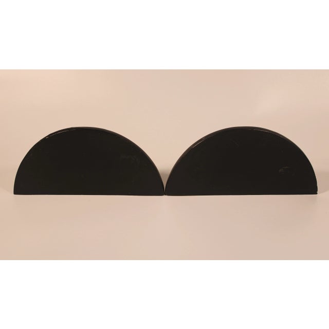 Vintage Art Nouveau French Gold and Black Wooden Wall Shelves - A Pair For Sale - Image 4 of 7