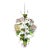 Vintage Italian Handpainted Foral Motif Tole Chandelier For Sale