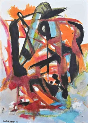 Giorgio Lo Fermo, Abstract Expression, Original Oil on Canvas, 2022