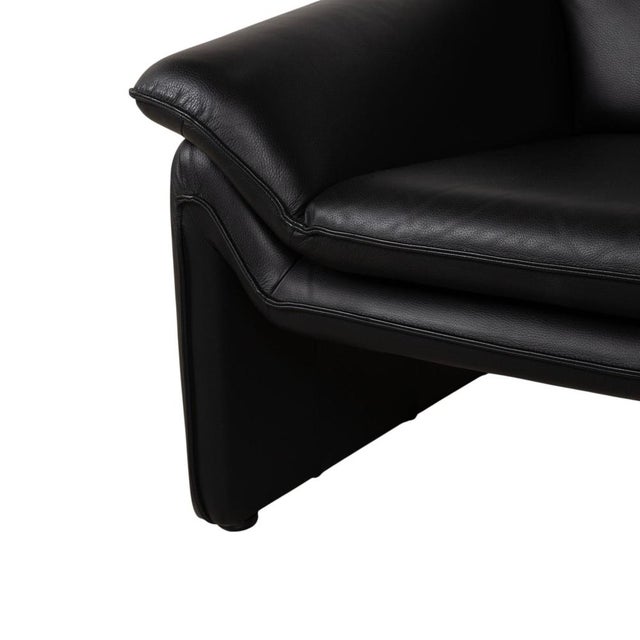 Atlanta Armchair in Black Leather from Lauuser For Sale - Image 6 of 12