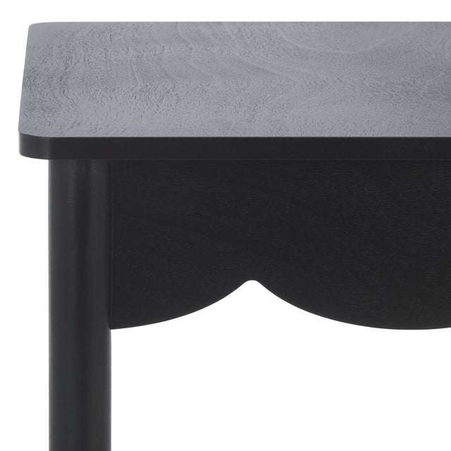 Spritely Home Paislyn Accent Table in Matte Black For Sale - Image 4 of 7