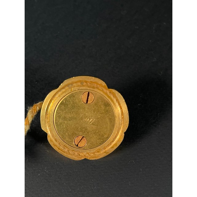 Art Decò Gilt Bronze Doorbell attributed to Maison Charles, 1930s For Sale - Image 6 of 8