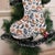 Celebrate the season with this handmade thick cotton stocking in crisp white with blue and brown accents, featuring the...
