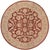 Brown Classic Ziegler Brown/Green Wool Round Rug - 7'10'' X 8'0'' For Sale - Image 8 of 9