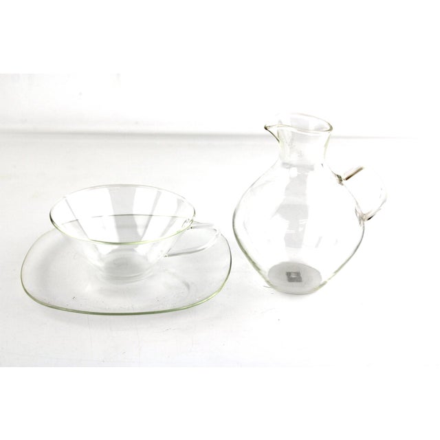 1950s Tea Service by Heinrich Töpferhardt for Jenaer Glas, 1955, Set of 13 For Sale - Image 5 of 6