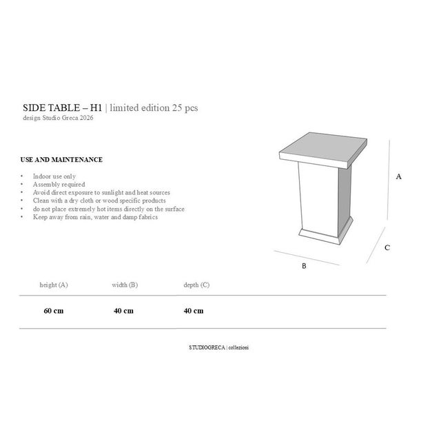 STH1 NC Table by Studio Greca For Sale - Image 10 of 11
