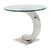 A blend of sculptural form and refined materials, this curved modernist side table makes a bold yet versatile statement....