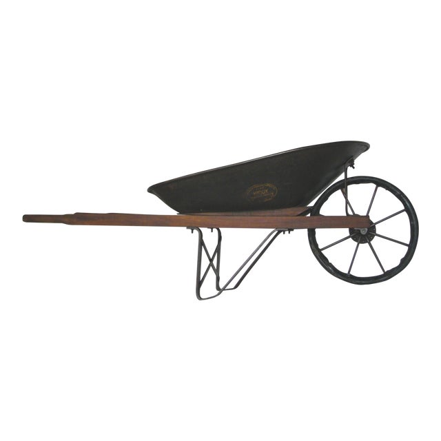 Antique Jackson Manufacturing Iron Wheelbarrow Chairish