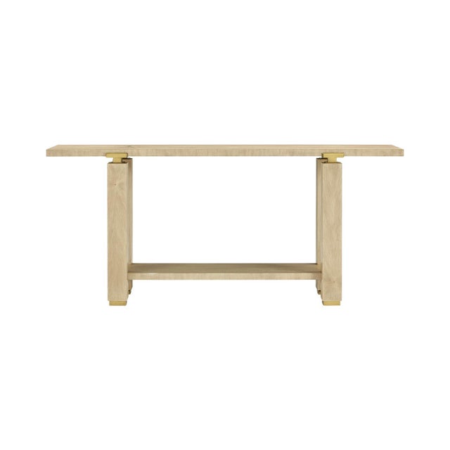 Minimalist Console in a light Martini finish exemplifies this ethos with sculptural clarity. Meticulously artisan made,...