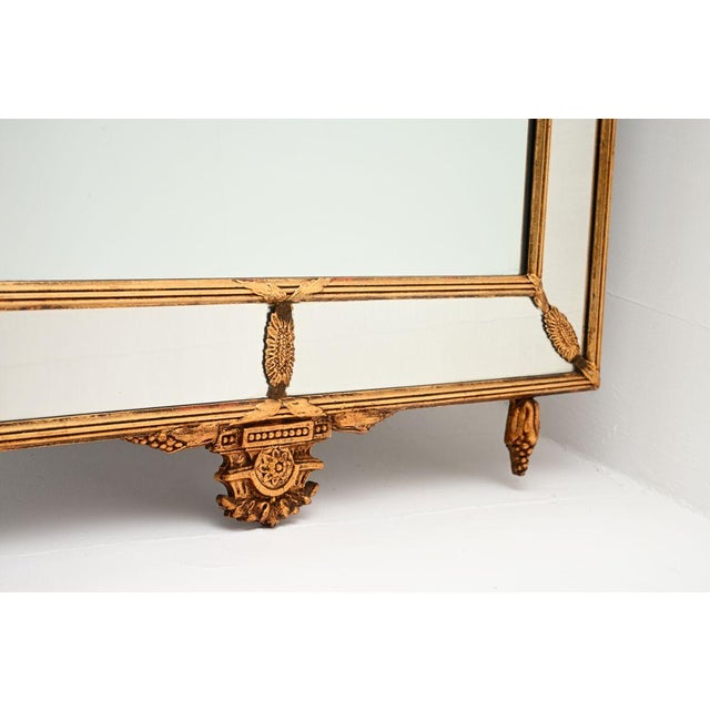 Antique Adam Giltwood Mirror, 1950 For Sale - Image 6 of 9