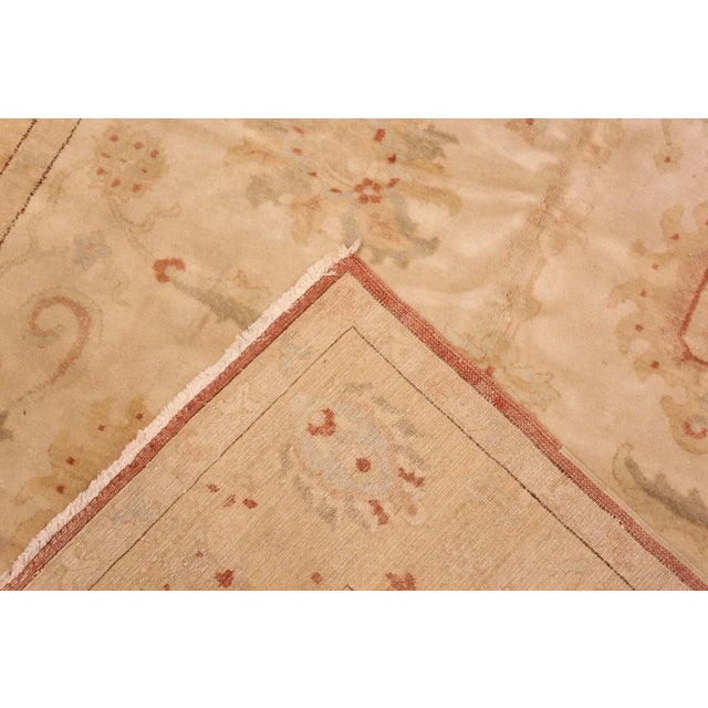 Tan Modern Sultanabad Hallway Runner Rug For Sale - Image 8 of 8