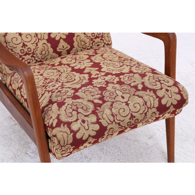 Wood Mid-Century Lounge Chair in Teak, 1960s For Sale - Image 7 of 18