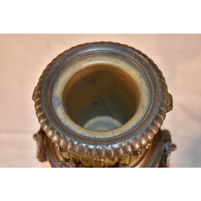 Pair of 19th Century French Mantle Urns For Sale In Greensboro - Image 6 of 12
