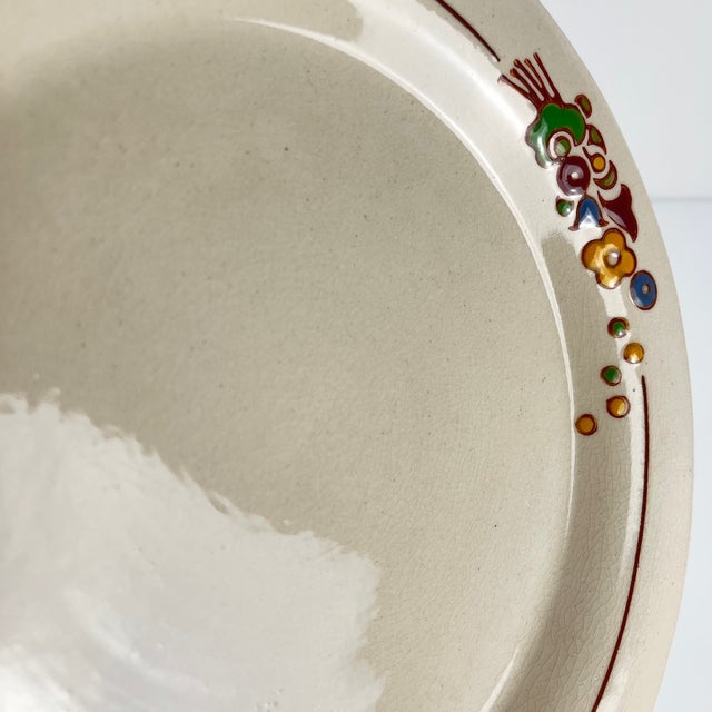 Pedestal Serving Plate from Longwy, 1890s For Sale - Image 6 of 8