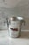 Vintage mid century French aluminum champagne ice bucket with classic ring handles branded by G.H. Mumm Cordon Rouge,...