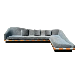 1970s Monumental Curvaceous Modern Cloud Shaped Sofa by Adrian Pearsall