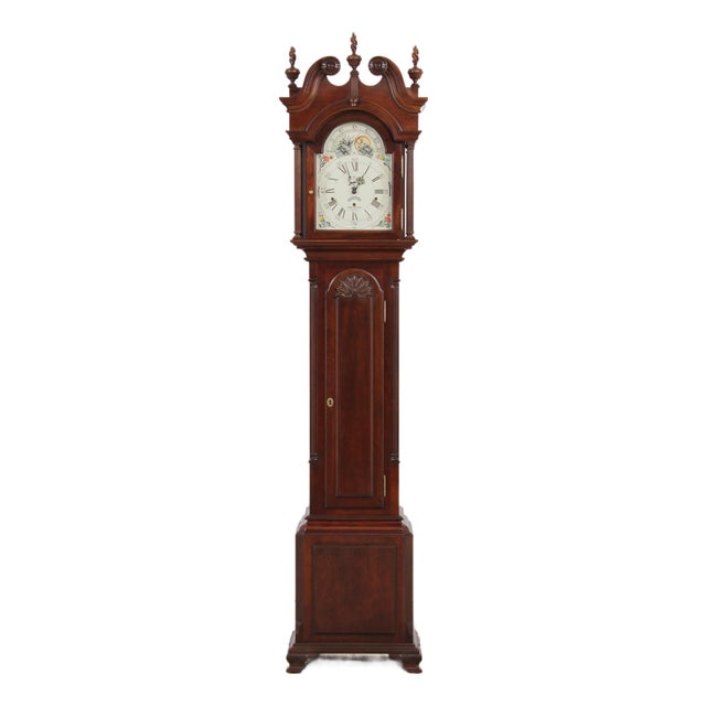 Sligh John Goddard Cherry Tall Grandfather Clock For Sale