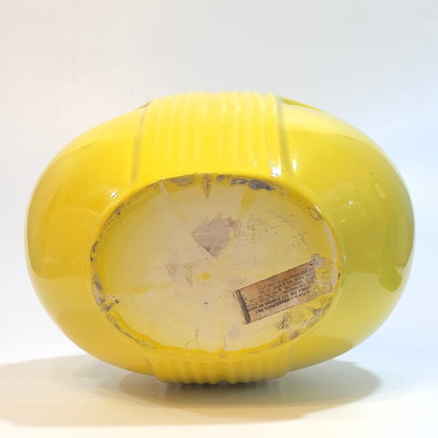 Rare Artichoke Vase in Citrus Yellow Attributed to Royal Haeger, Circa 1980s For Sale - Image 12 of 12